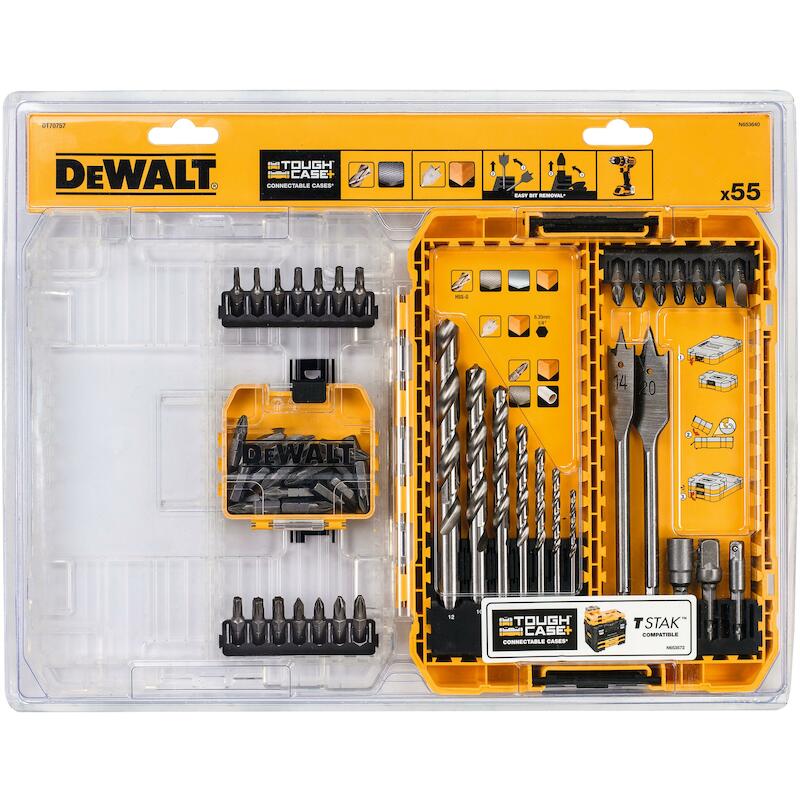BORENSET TOUGHCASE HOUT/MET.DT70757   (56ST)DEWALT