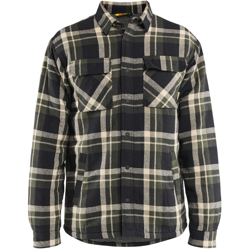 OVERHEMD FLANEL             4704 GR/ZW     M BLAKL