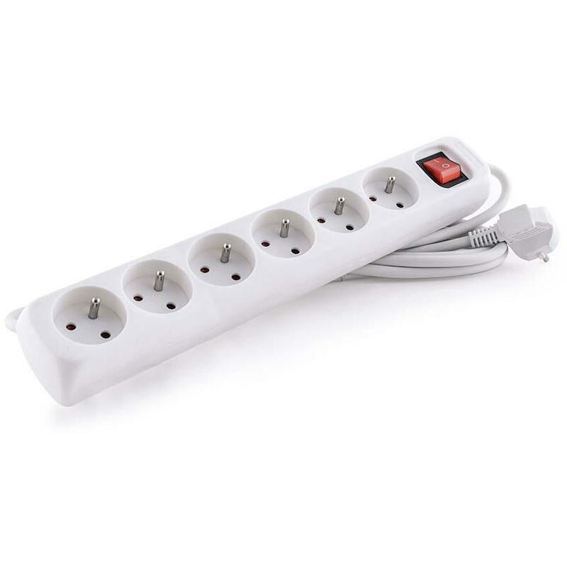 BLOC MULTIPRISE 6X 250V/16A LM 40826 - 5M     LUMX
