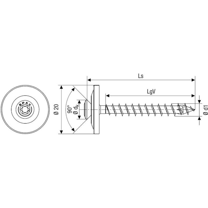 SPENGLERSCHROEF VD T20      T-STAR+  4,5X35 INA2