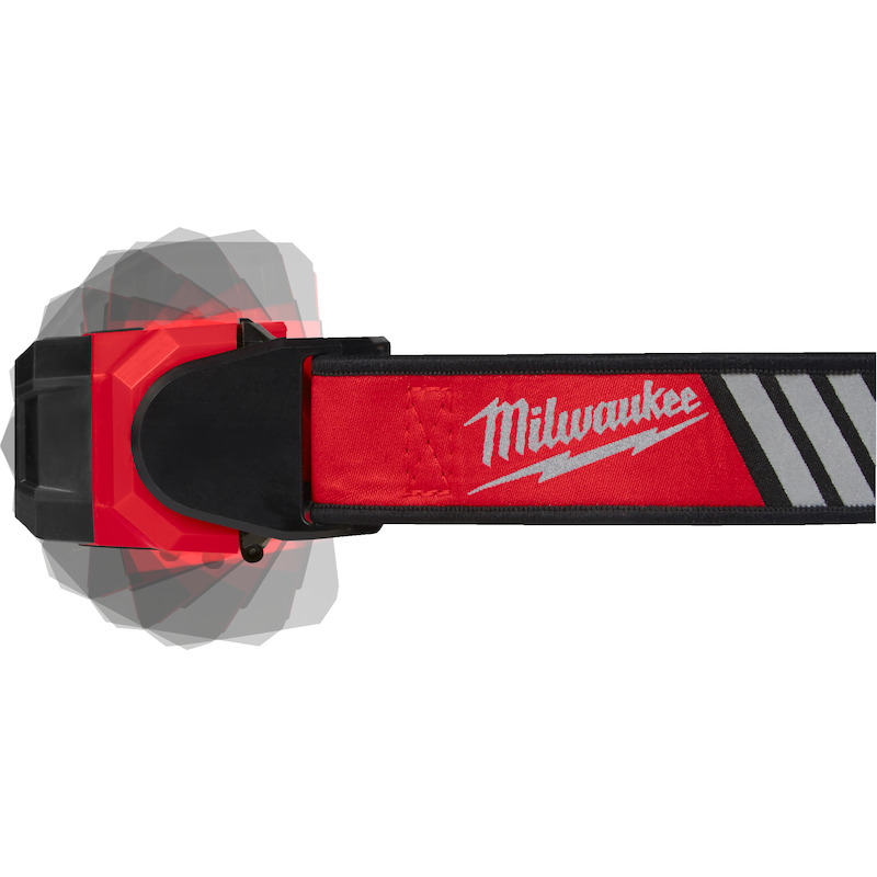 Milwaukee - Lampe frontale led rechargeable pour casque - L4 HL-VIS-301 - 4 V - 1x 3,0 Ah - 600 lm - 03205884