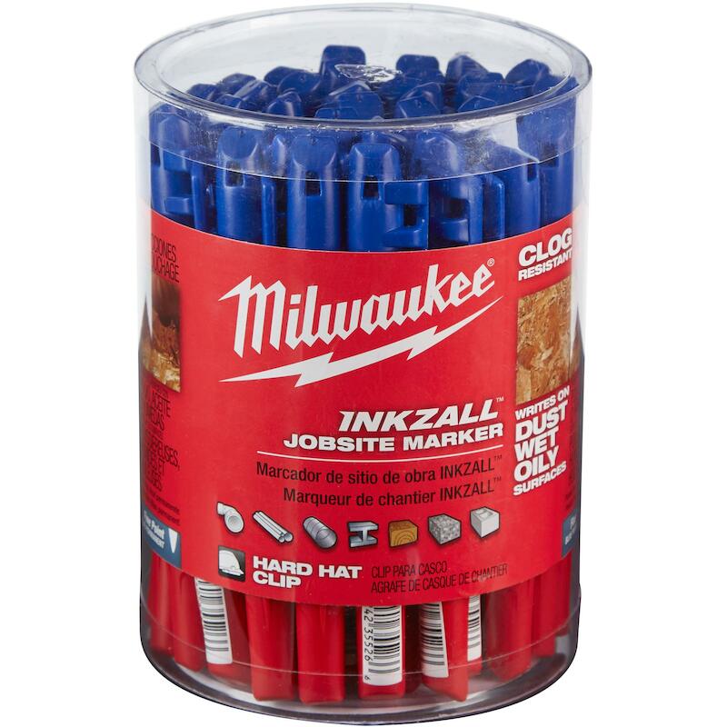 Milwaukee - inkzall - markeerstift - fijne punt - 1 mm - blauw - 4932492126 - 08083229