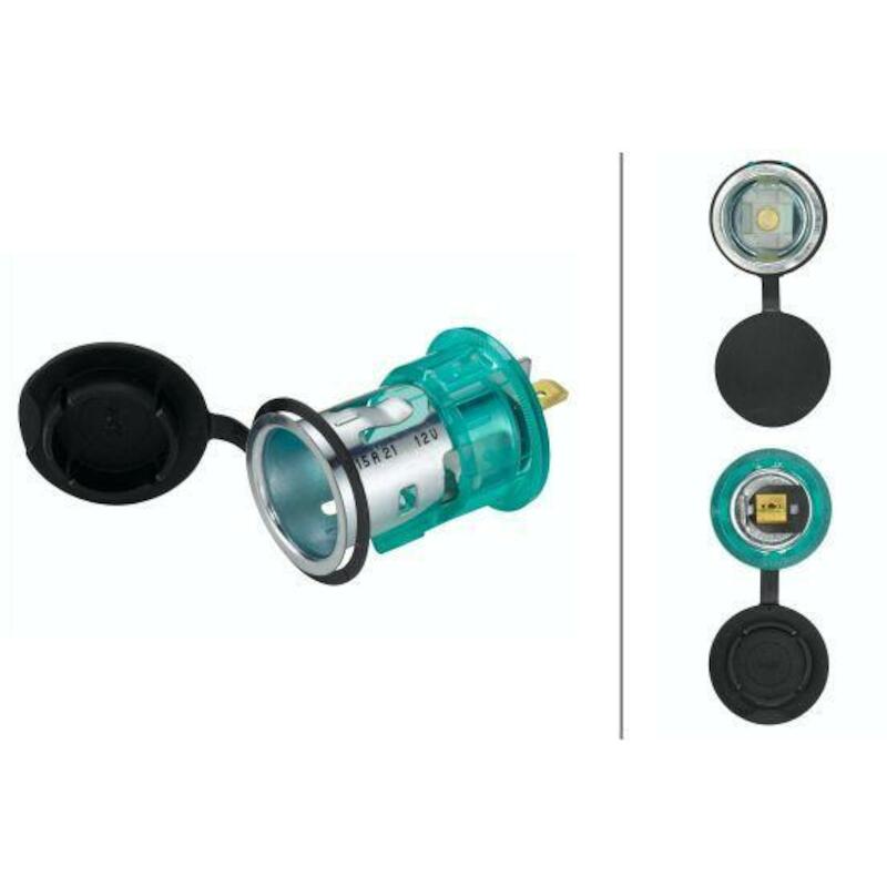 Hella - Power socket - Power - 8JB 008 023-001 - 2-pole - Flush mount - 02612164