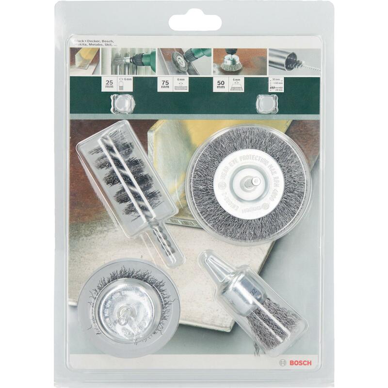 SET DE BROSSES À FILS       2609256553  (4PC)BOSCH