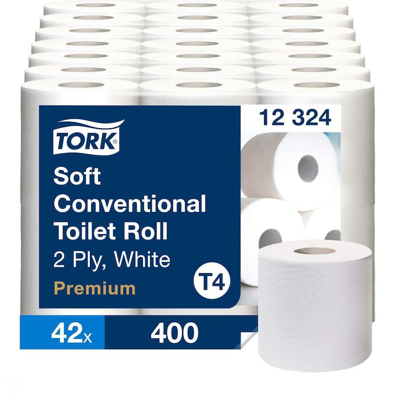 PAPIER-WC PREMIUM ROUL.(6R) 12324-396PCS-2P.  TORK