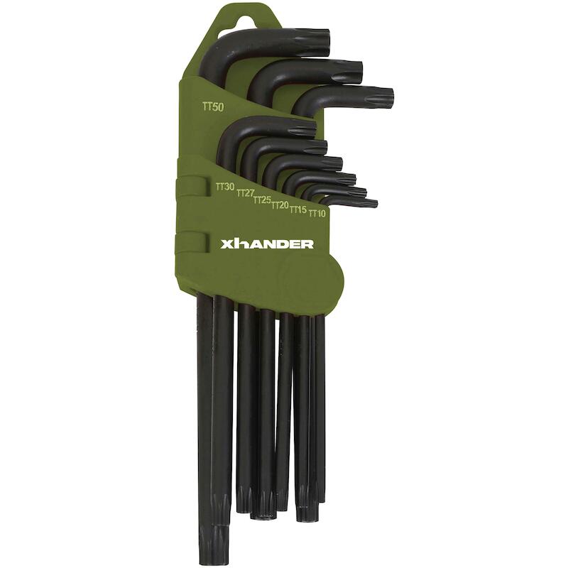 STIFTSLEUTELSET TORX HOUDER P76V72R (TT10-TT50)XHA