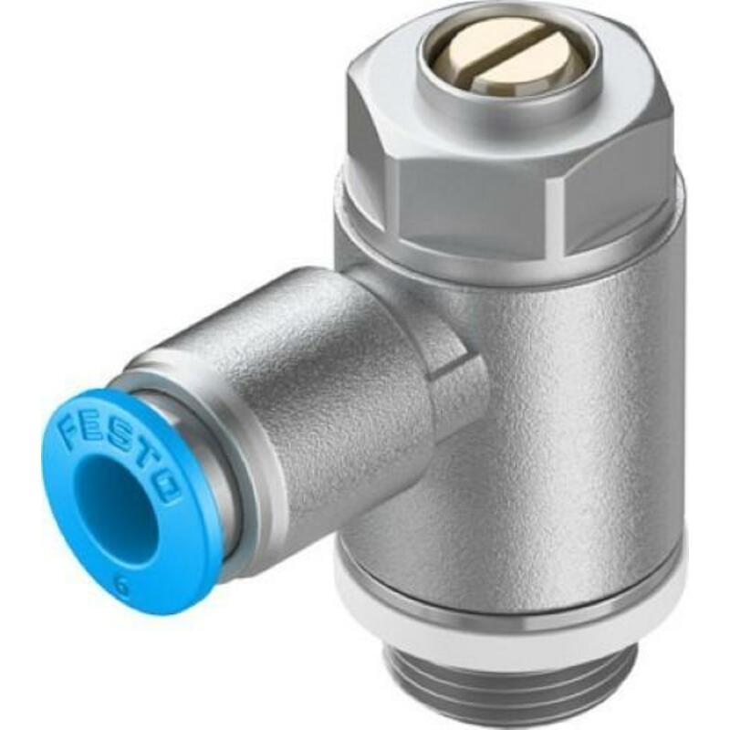 SMOORVENTIEL MET TERUGSLAGKLEP GRLA-1/4-QS-6-D (193146) FESTO