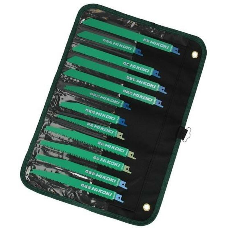 JEU LAMES SCIE SABRE BO/MÉ. 752049    (12PC)HIKOKI