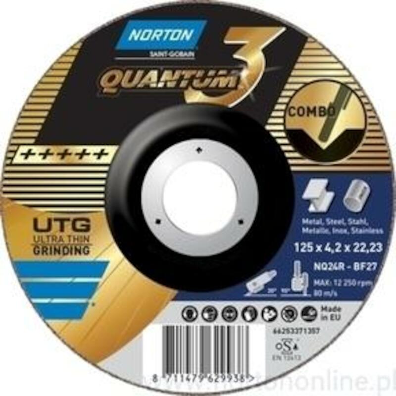 SNIJSCHIJF 125X1,0X22,23MM  QUANTUM 3       NORTON