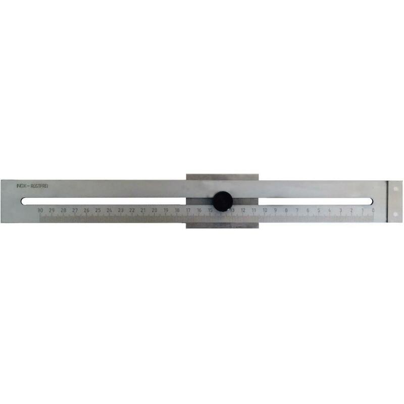 REGLE DE TRACAGE INOX       298  - 250 MM      MIB
