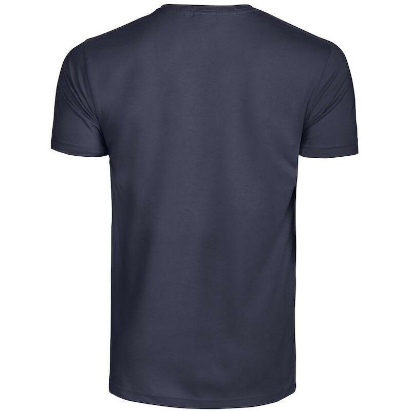 T-SHIRT COTTON              HEAVY BLEU     S PRINT