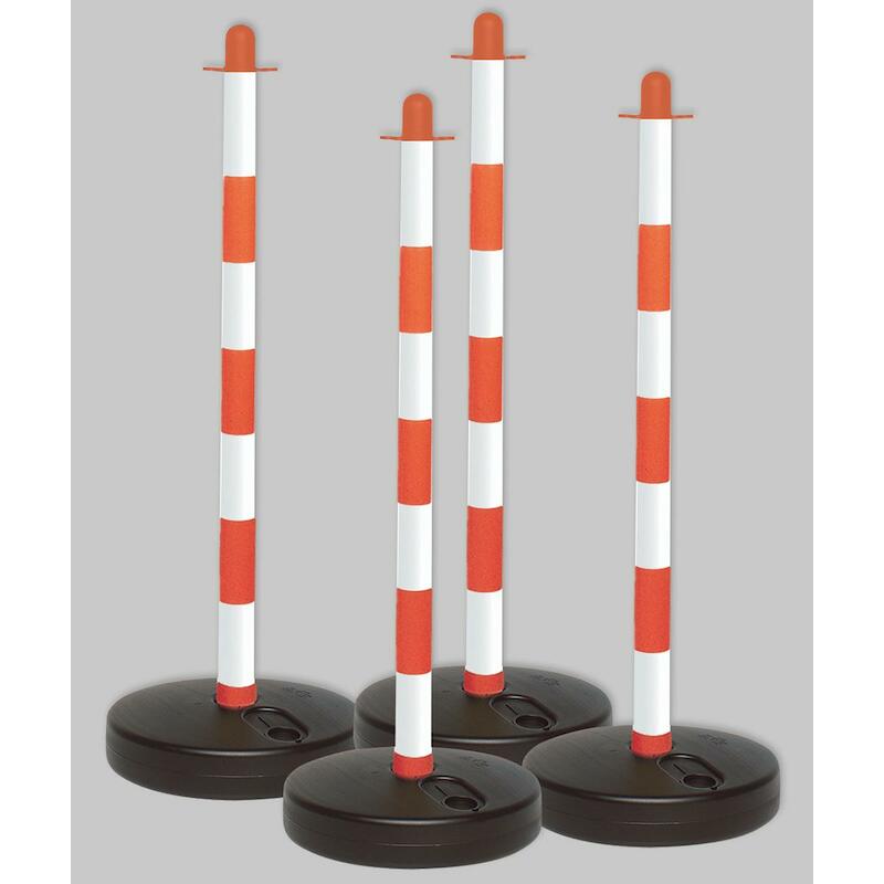 POTEAU LESTABLE ROUGE/BLANC 256721(4) 40X900 BRADY