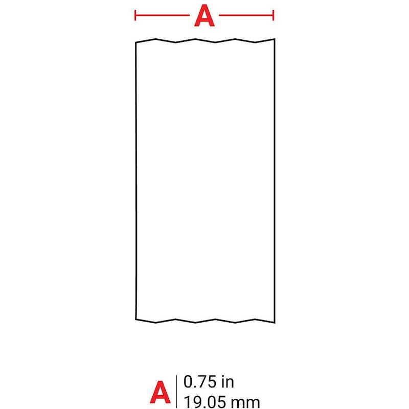 TAPE - BRADY 110898 - ZWART OP WIT 19,05 MMX6,4 M