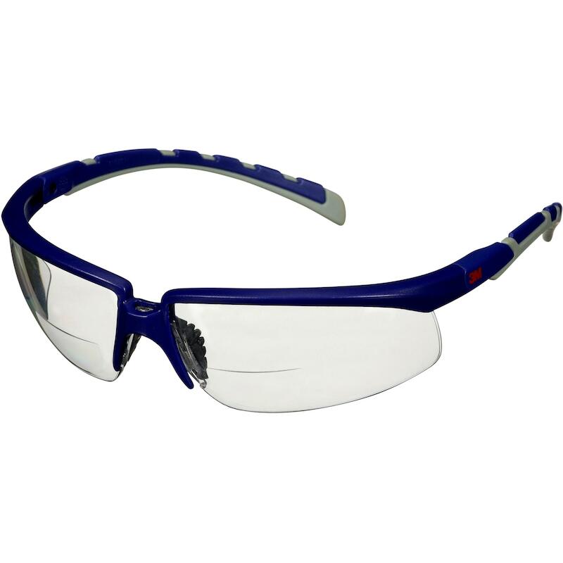3m - Reader safety glasses - Solus 2000 - S2020AF-BLU - +2.0 dioptre - clear - anti-scratch/anti-fog - 03093982