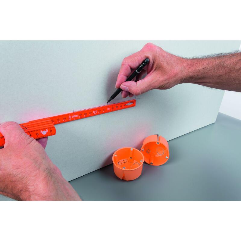 MÈTRE PLIANT POUR ÉLECTRICIEN LONGLIFE 2 M MÉTRIQUE, 10 BRANCHES - 4102008 - WIHA