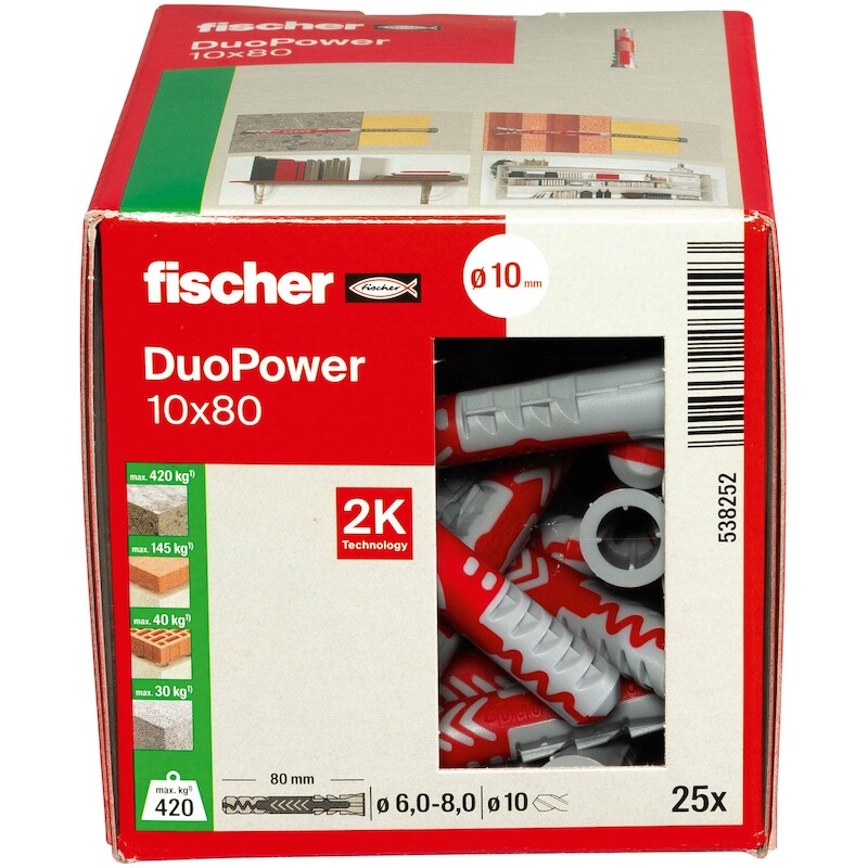 PLUG NYLON 10X80            DUOPOWER       FISCHER