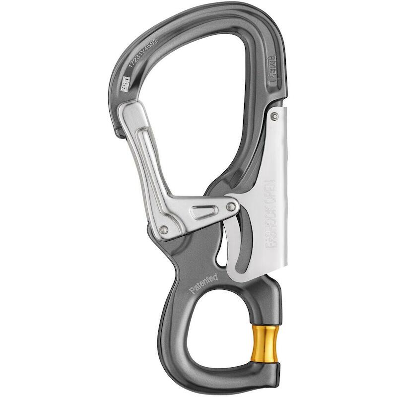KARABIJNHAAK ALU GR/GE      EASYHOOK OPEN    PETZL