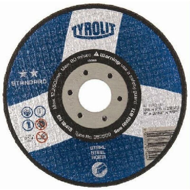 DISQUE TRONÇ. 125X2,5X22,23 STANDARD       TYROLIT
