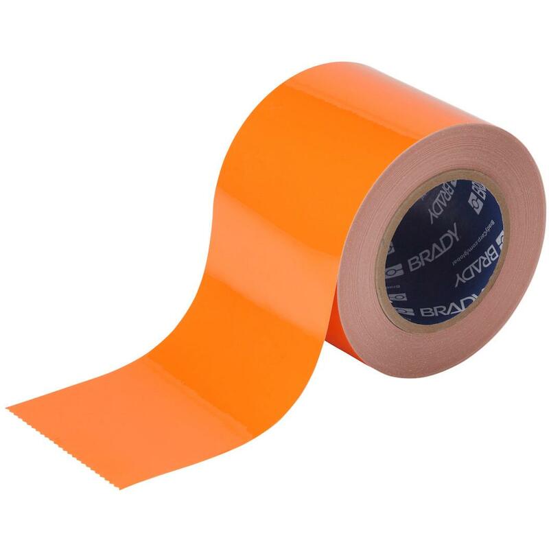 VLOERMARKERINGSTAPE - BRADY 104346 - ORANJE 76,2 MMX30 M