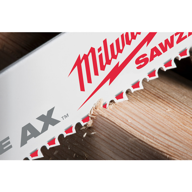 Milwaukee - Reciprozaagblad - Sawzall The ax - Hout met spijkers - 230 mm - 5 tpi - 5 stuks - 08119455