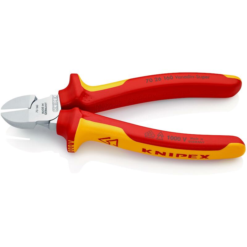 PINCE COUPANTE DE CÔTÉ VDE  70 26 - 160MM   KNIPEX