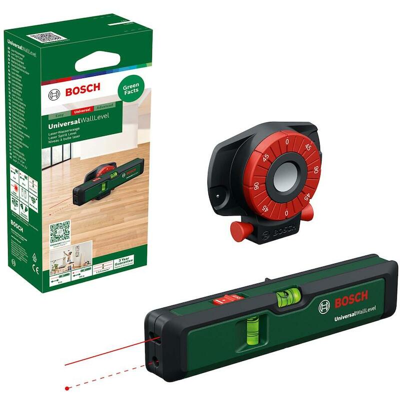 LIJNLASER 20M ROOD 2XAAA    UNIVERSALWALLLEVEL