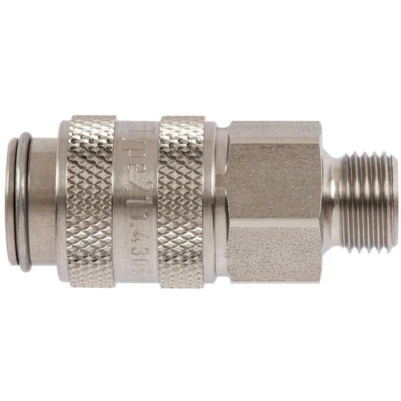 RACCORD RAPIDE 1/4"BSPP/M   21KBAW13MPN     RECTUS