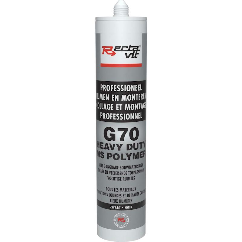 COLLE-MASTIC NOIR HD        G70     290ML RECTAVIT