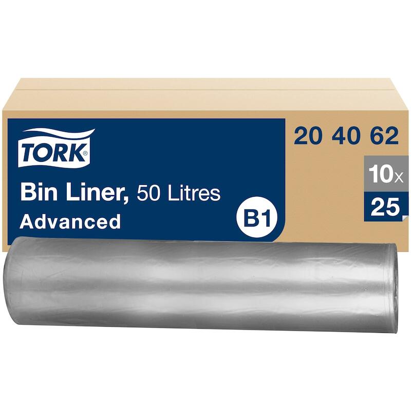 SAC POUBELLE LINER 50L      204062 (25PC)  B1 TORK