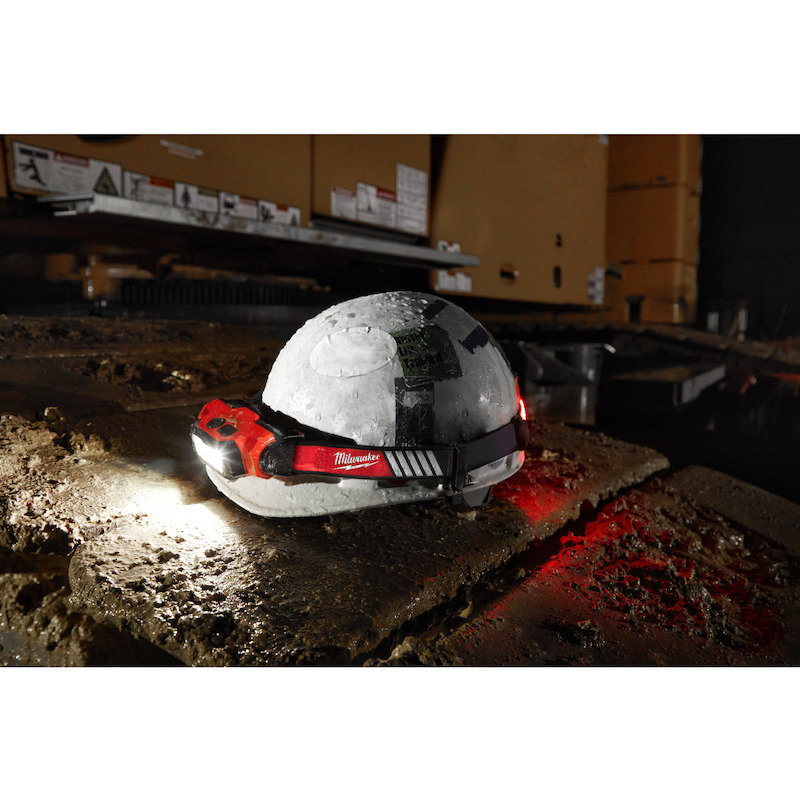 Milwaukee - Lampe frontale led rechargeable pour casque - L4 HL-VIS-301 - 4 V - 1x 3,0 Ah - 600 lm - 03205884