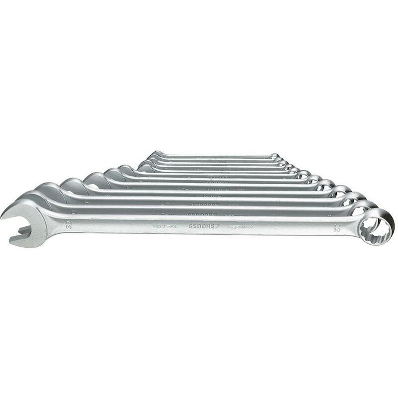 Gedore - Jeu de clés mixtes - 7 XL-012 - Extra long - 15° - 10-32 mm - 12 pièces - 41892254