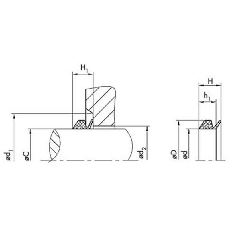 V-RING - VS - NBR 60 160