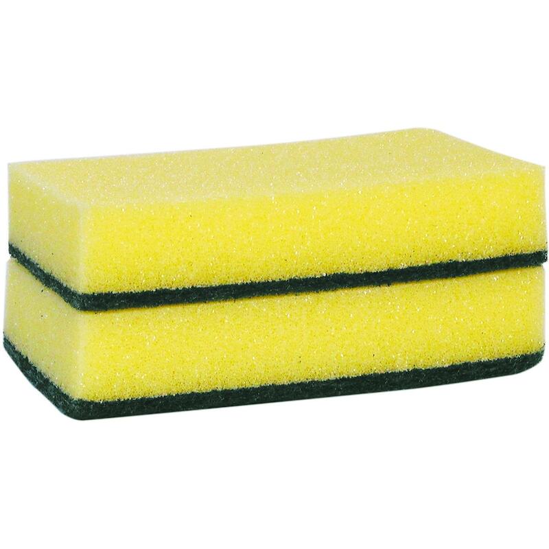 ÉPONGE À RÉCURER JAUNE/VERT 105062 140X95X28(10PC)