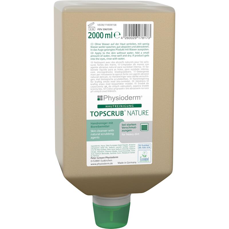 HANDREINIGER SOFTBAG/2000ML TOPSCRUB NATURE PHYSIO