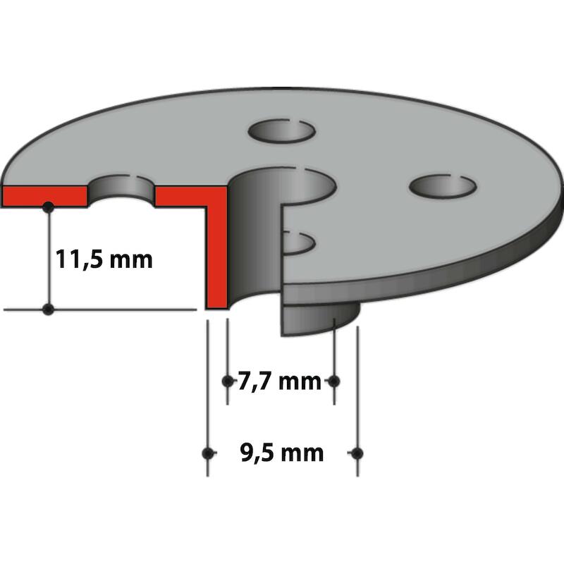 KOPIEERRING 7,7 X 9,5 X 11,5 MM - 164379-4 - MAKITA