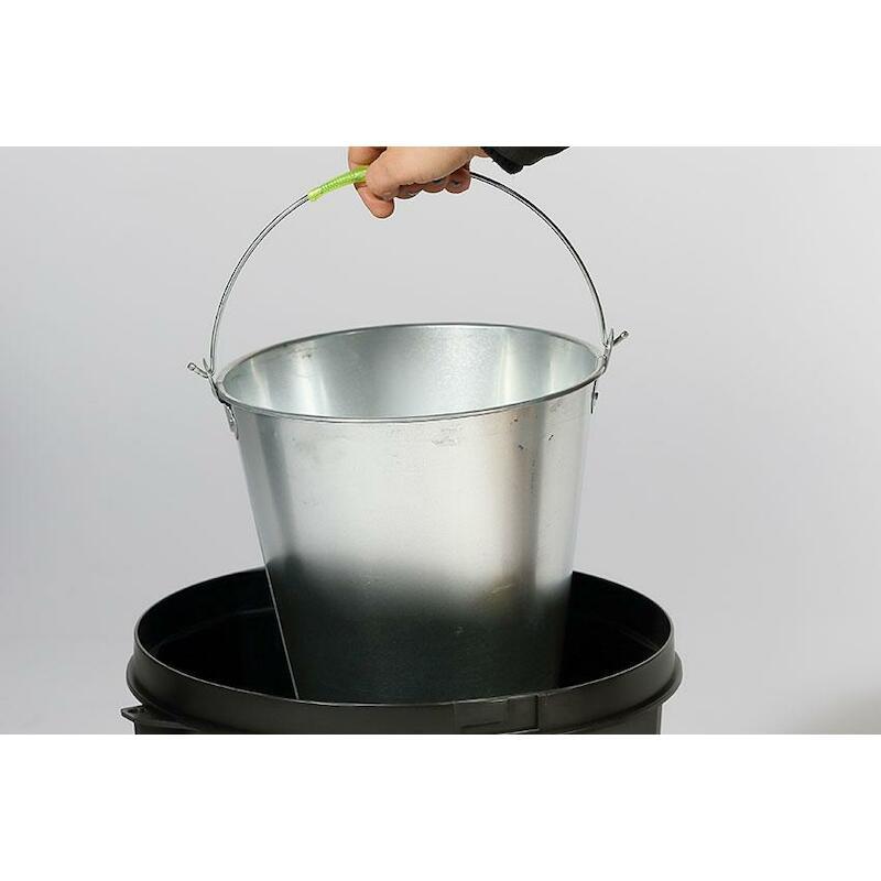 CENDRIER DEBOUT PLASTIQUE 10L + GALVA EMMER PLAST