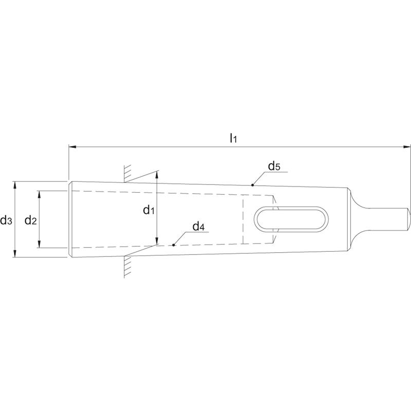 ECO PRO BOORHULS (REDUCEERHULS) DIN 2185 MK X MK 5 > 2 - 841000502 - INTERNATIONAL TOOLS