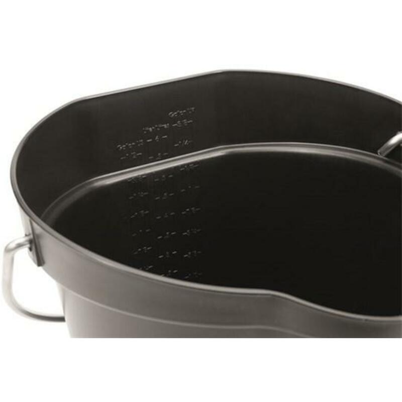 SEAU PP INOX NOIR           5688/9  6L       VIKAN
