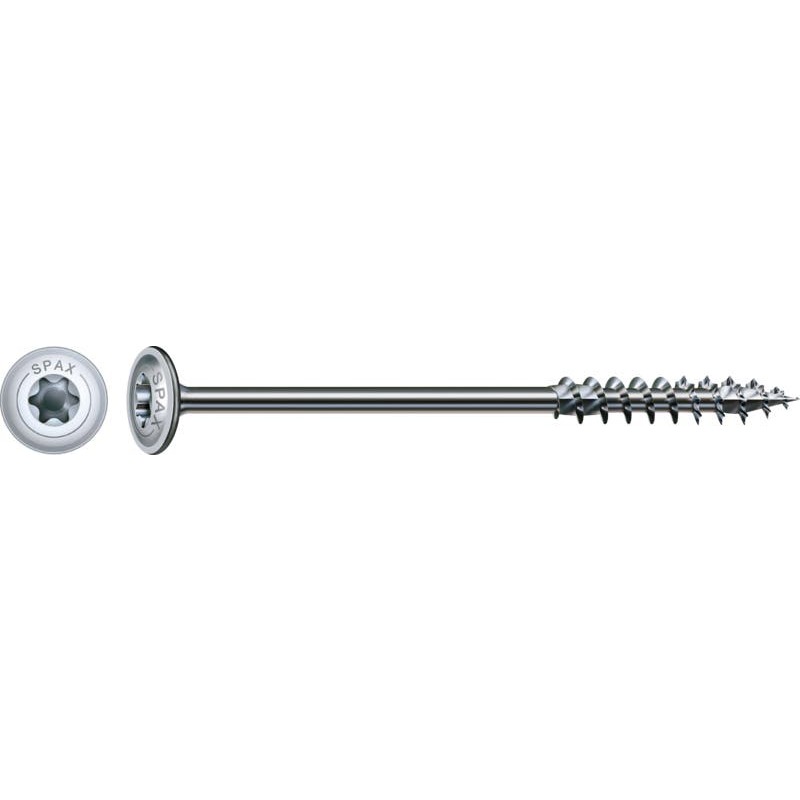 Spax - Wood construction screw - washer head - t-star plus T30 - 6 x 160 mm - partial thread - 4CUT - Wirox - 02822292