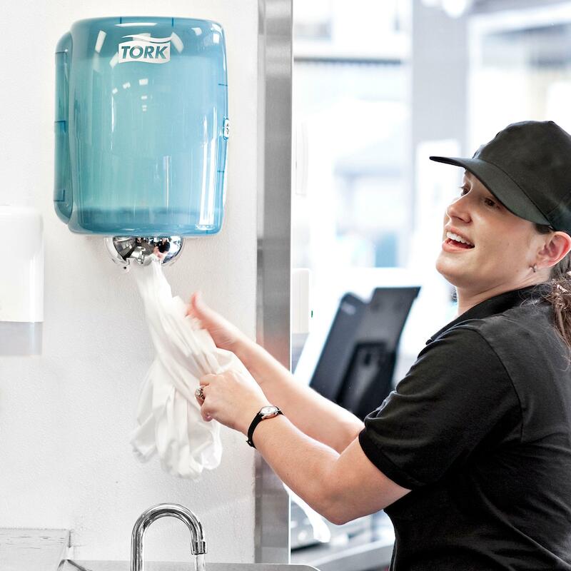 DISPENSER COMBI-ROLL        653000 TURQUOISE  TORK