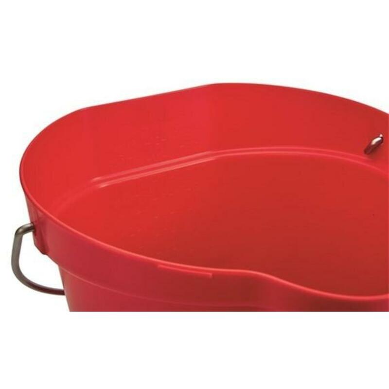 SEAU PP/INOX ROUGE          5686/4 - 12L     VIKAN