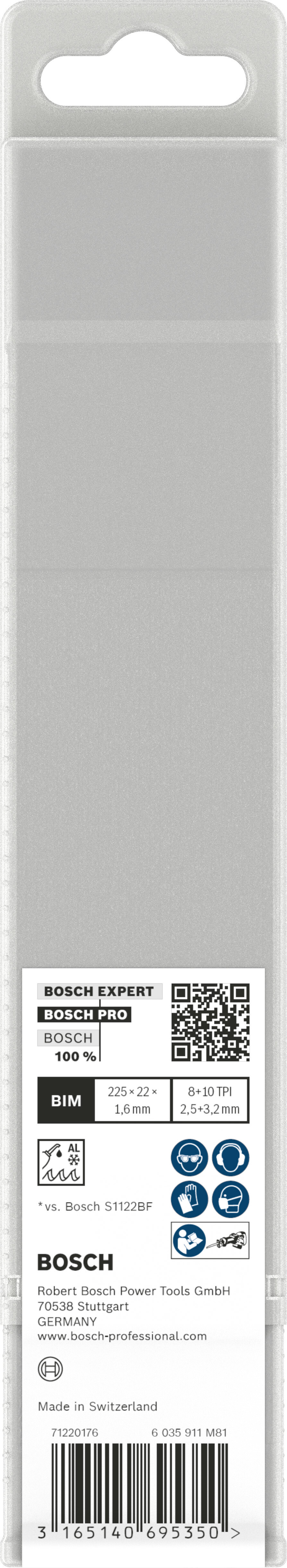 RECIPROZAAGBL.S1130CF STAAL 2608657932(25ST) BOSCH