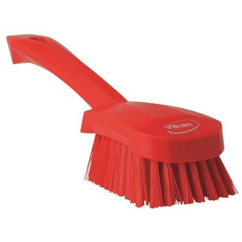 BROSSE À MAIN POL.DUR ROUGE 4192/4  L=270MM  VIKAN