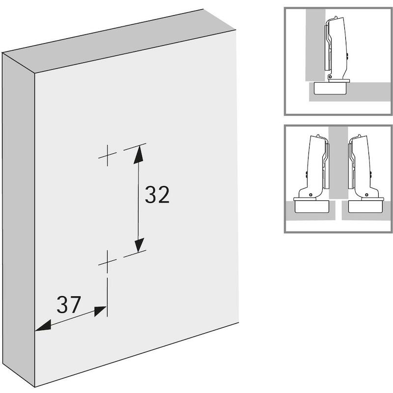 KRUISMONTAGEPLAAT SCHROEF 1,5MM 9071576    HETTICH