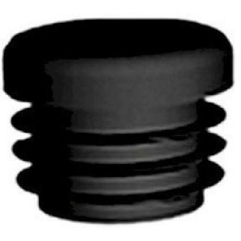 Insert plug - round - plastic - black - ø 25 x 30 mm - 02085507