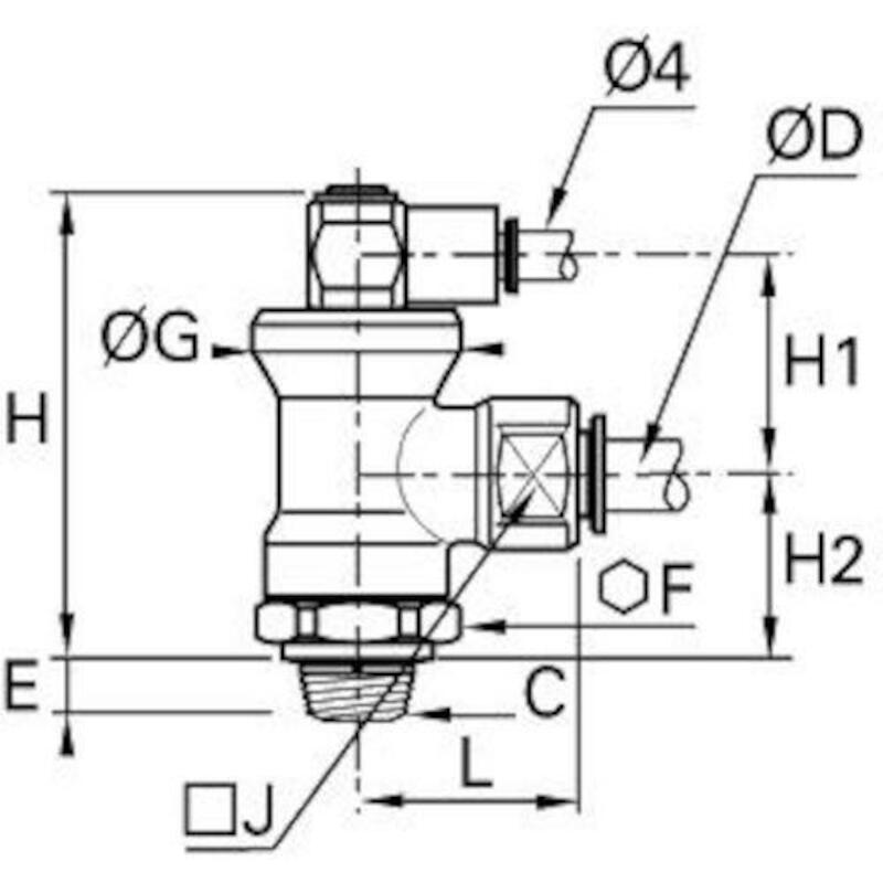 RACC.STOP-VÉRIN 12X1/2"BSPT 7885 12 21      LEGRIS