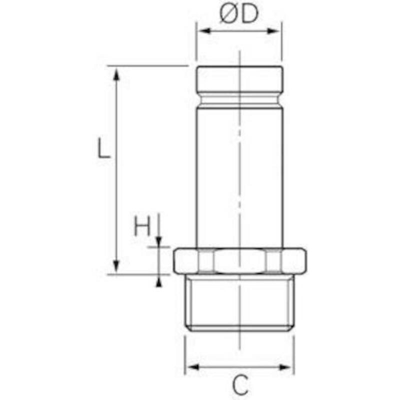 QUEUE LISSE M 40X1 1/4"BSPP 6621 40 42    TRANSAIR