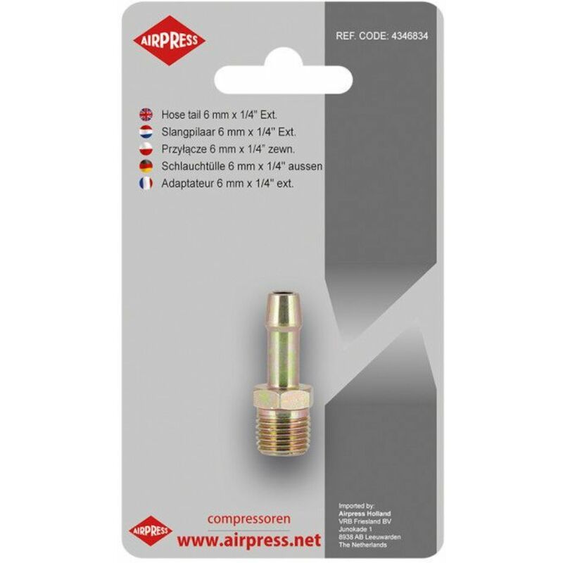 EMBOUT CANN.6MM X 1/4"M/BSPT  4346834     MS AIRPR