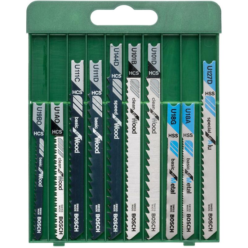 JEU LAMES SCIE SAUTEUSE "U" 2609256775 (10PC)BOSCH