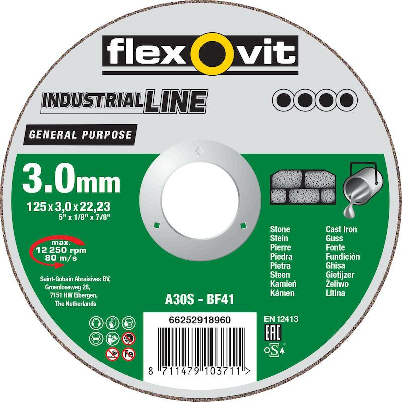 DISQUE TRONÇ. 125X3X22,23MM 66252918960   FLEXOVIT